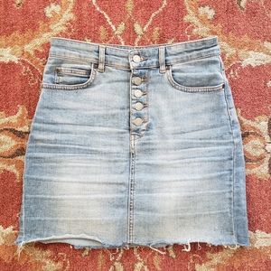 High Rise Denim Skirt
